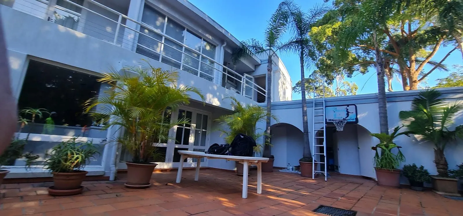 Exterior repaint, rendered walls and balconies