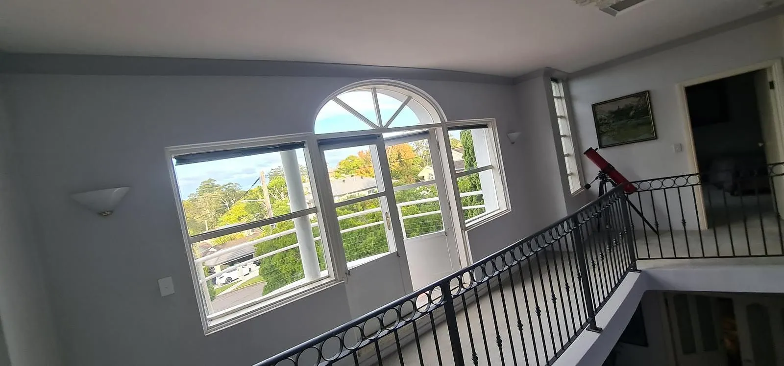 Upstairs landing and balustrade